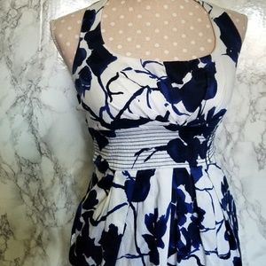B. Smart floral halter dress